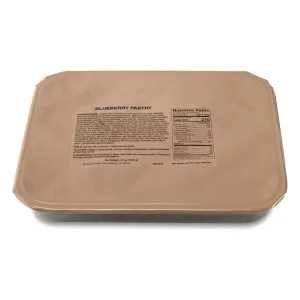 U.S. Military Surplus MRE Blueberry Pastry Tray New