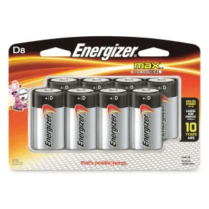 Energizer MAX Alkaline D Batteries 8 Pack