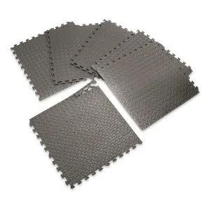 Performance Tool Diamond Pattern Anti-Fatigue Mats 6 Piece Set