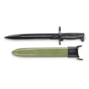 Reproduction U.S. Military M1 Garand Short Bayonet with M7 Scabbard