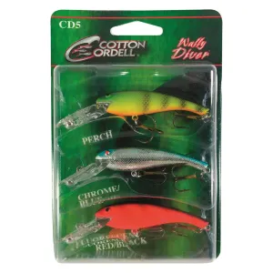 Cotton Cordell Wally Diver Crankbaits 3 Pieces