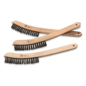 Swedish Military Surplus Curved Cleaning Brushes 3 Pack New