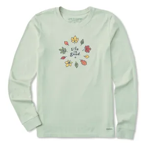 Life Is Good Women's Fall Leaves Long Sleeve Crusher Tee