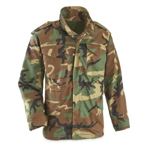 Brooklyn Armed Forces Twill M65 Jacket Woodland Camo