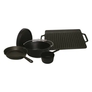 King Kooker 5 Piece Cast Iron Box Set