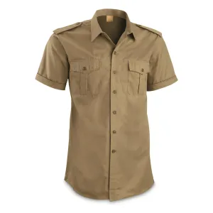 Italian Military Surplus Short Sleeve Field Shirts 2 Pack New