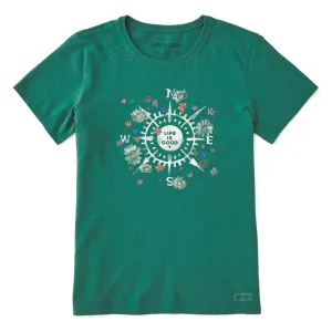 Life is Good Women's Beauty in All Directions Crusher Short Sleeve