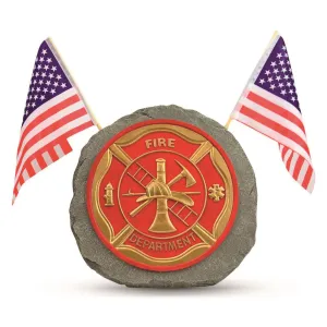 Red Carpet Studios Patriot Garden Stone Fire Department
