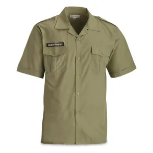 French Police Surplus Short Sleeve Service Shirts 2 Pack New