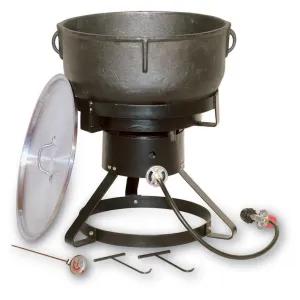King Kooker(R) 17 1/2" Outdoor Propane Cooker with 10-Gallon Cast Iron Pot