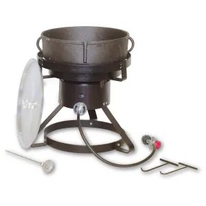 King Kooker(R) 17 1/2" Outdoor Propane Cooker with 5-Gallon Cast Iron Pot