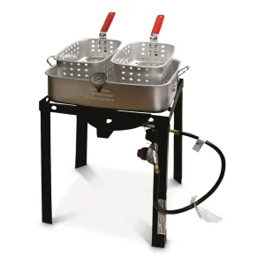 Chard 18-Qt. Dual-Basket Propane Deep Fryer