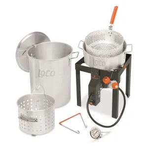 LoCo Cookers 30 Qt Boil/Fry/Steam Kit