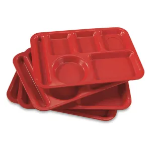 U.S. Military Surplus 6 Compartment Mess Trays 4 Pack Like New