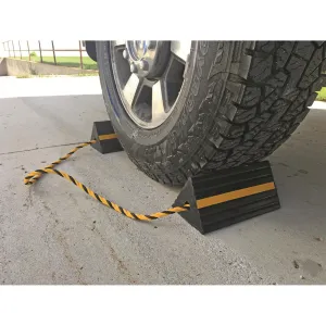 Shop Tuff Heavy Duty Aircraft-style Rubber Wheel Chocks 2 Pieces