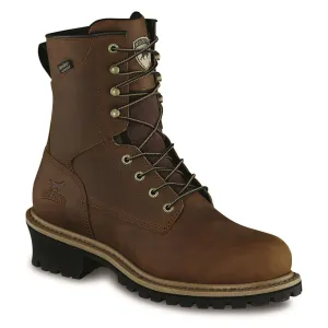 Irish Setter Men's Mesabi Waterproof 8" Steel Toe Logger Boots