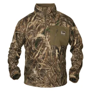 Banded Mid-Layer Camo Fleece Pullover