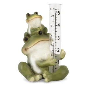 La Crosse Technology Polyresin Frog Rain Gauge