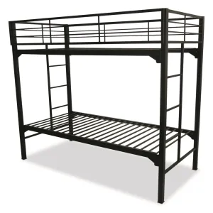 Blantex UNI200SQ University Bunk Bed with Built in Ladder and 2 Guardrails