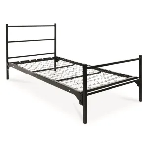 Blantex MIL125SQ U.S. Military Bunkable Single Bed 1.25 Square Posts