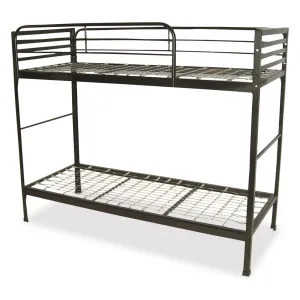 Blantex CAMP BUNK 30 x 75 Angle Steel Bunk Beds and 2 Guardrails
