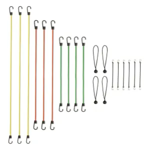 SmartStraps Assorted Standard Bungee Cords Value 20 Pack