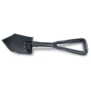 U.S. Military-spec Tri-fold E-Tool Shovel with Cover