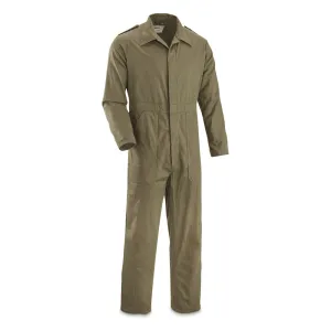Dutch Military Surplus Olive Drab Coveralls Used