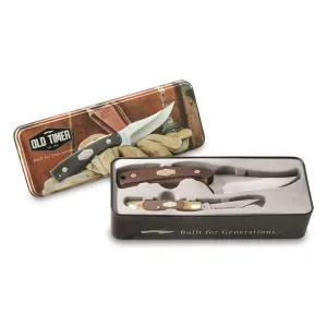 Old Timer Sharpfinger and Folder Combo in Gift Tin