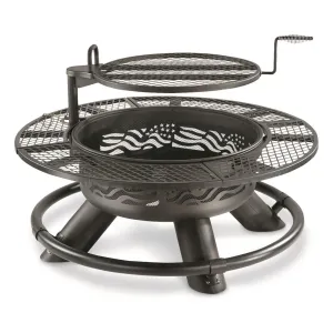 CASTLECREEK 47" Fire Pit with BBQ Grate