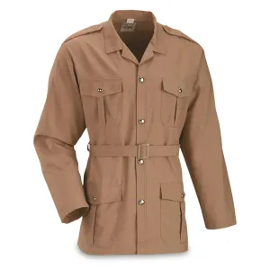 French Military Tropical Long Sleeve Safari Field Shirt New