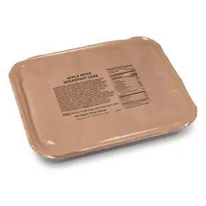 U.S. Military Surplus MRE Apple Spice Breakfast Cake New