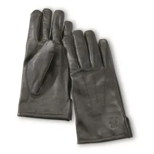 Italian Police Surplus Leather Lined Gloves New