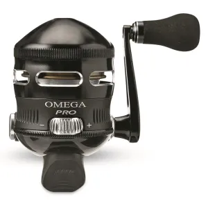 Zebco Omega Pro Spincast Fishing Reel Size 30 Reel Left/Right Retrieve Black