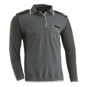 Dutch Military Surplus Customs Officer Long Sleeve Polo Shirt New