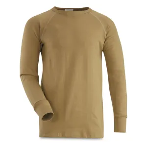 Dutch Military Surplus Thermal Fleece Long Sleeve Shirt New