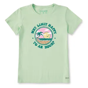 Life Is Good Why Limit Happy Women's Crusher Tee