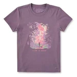 Life Is Good Women's Short Sleeve Hiker Sunbeams Crusher T-Shirt