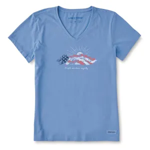 Life Is Good Women's Relaxed V-Neck Crusher Lite T-Shirt