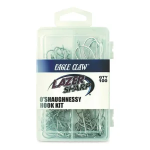 Eagle Claw Lazer Sharp O'Shaughnessy Hook Kit 100 Pieces