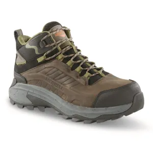 Merrell Men's Moab Speed 2 LX Mid Waterproof Carbon Fiber Work Boots
