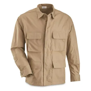 U.S. Municipal Surplus Cotton Ripstop BDU Shirts 4 Pack New