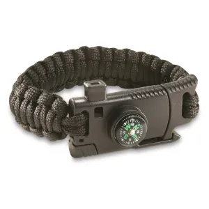 U.S. Municipal Surplus Nylon Cord Bracelet with Knife