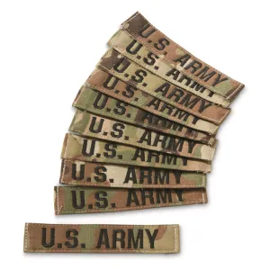 U.S. Military Surplus US ARMY Embroidered Patches with Backing 10 Pack New