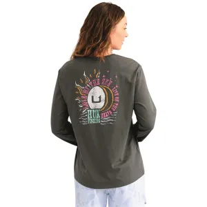 Huk Women's Love Water Long Sleeve Pocket Tee