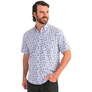 Huk Kona KC Printed Button Down Short Sleeve Shirt