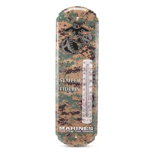 Marines "Semper Fidelis" Metal Thermometer