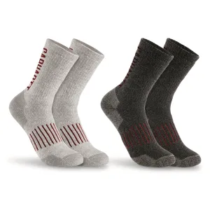 Carhartt Men's Wool Blend Midweight Logo Crew Socks 2 Pairs