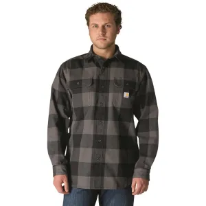 Carhartt Loose Fit Heavyweight Flannel Long-Sleeve Plaid Shirt
