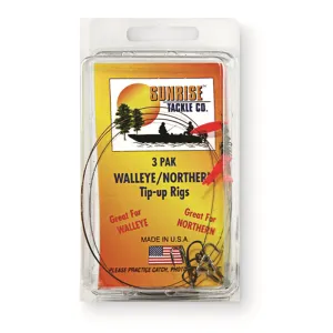 SunriseTackle Northern Wire Tip-Up Rigs 30-lb. Test